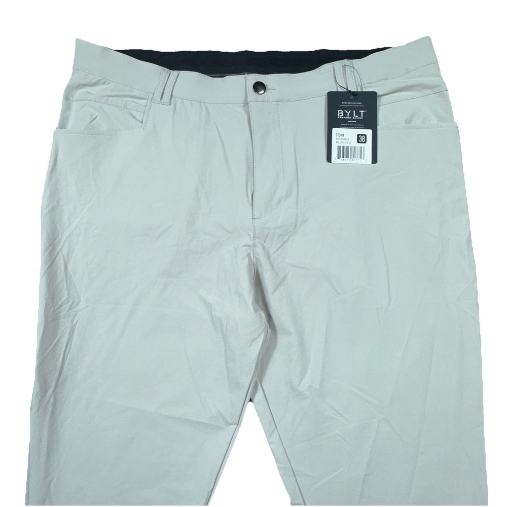 BYLT Men's Ace Jogger Storm Gray Performance Tapered Pants NWT - Picture 3 of 10